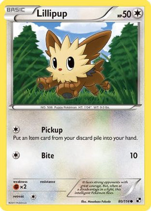 Lillipup (80) - 80/114 [Black and White]