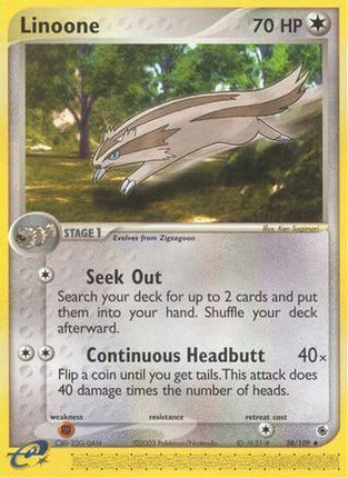 Linoone - 38/109 [Ruby and Sapphire] Reverse Holofoil
