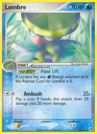 Lombre - 033/107 [Deoxys] Reverse Holofoil