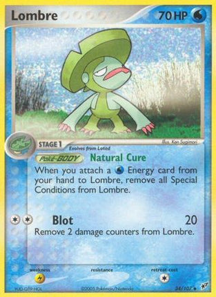 Lombre - 034/107 [Deoxys] Reverse Holofoil