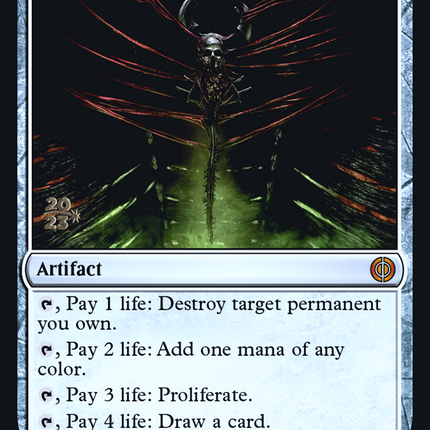 Staff of Compleation [Phyrexia: All Will Be One Promos] Prerelease Foil