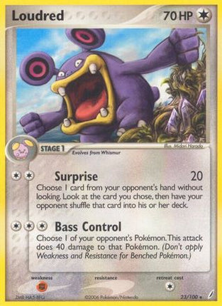 Loudred - 23/100 [Crystal Guardians] Reverse Holofoil
