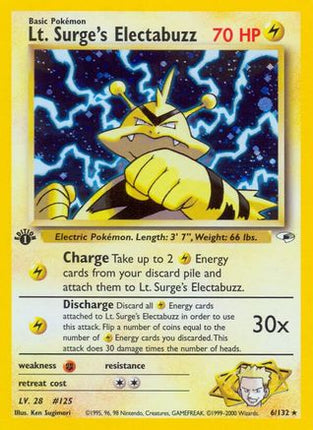 Lt. Surge's Electabuzz (6) - 6/132 [Gym Heroes] Unlimited Holofoil