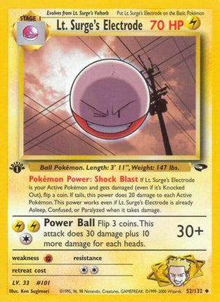 Lt. Surge's Electrode - 52/132 [Gym Challenge] Unlimited