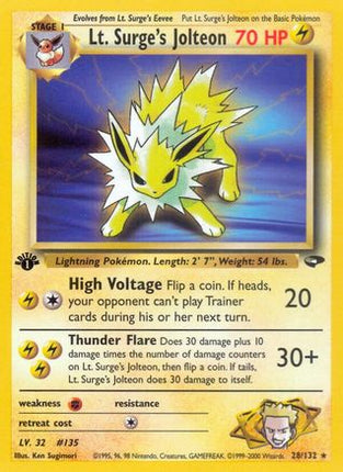 Lt. Surge's Jolteon - 28/132 [Gym Challenge] Unlimited