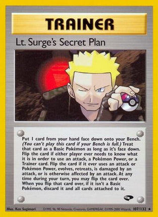 Lt. Surge's Secret Plan - 107/132 [Gym Challenge] 1st Edition