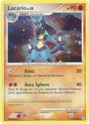 Lucario - 6/130 [Diamond and Pearl] Reverse Holofoil