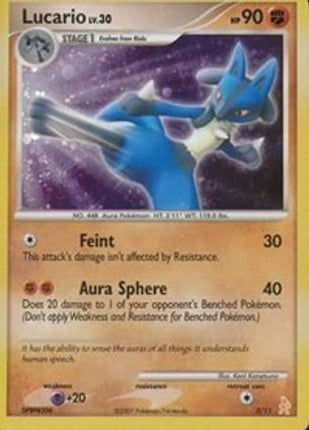 Lucario 3- DP Trainer Kit Manaphy & Lucario Holofoil