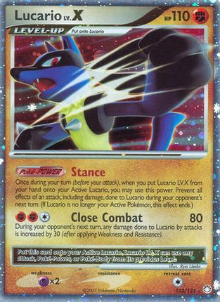 Lucario LV.X - 122/null [Mysterious Treasures] Holofoil