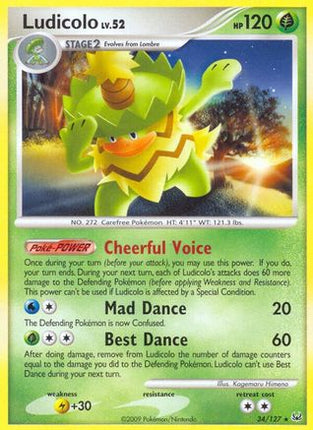 Ludicolo - 34/106 [Platinum] Reverse Holofoil