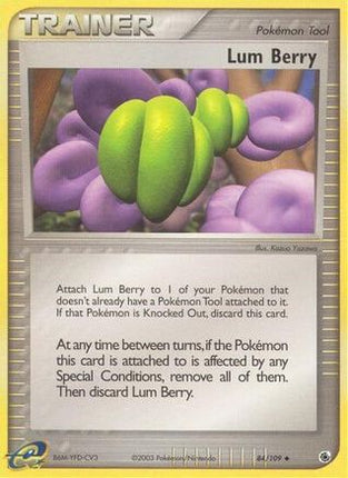 Lum Berry - 84/109 [Ruby and Sapphire] Reverse Holofoil