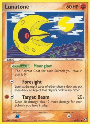 Lunatone - 36/107 [Deoxys] Reverse Holofoil