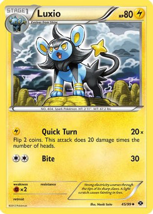 Luxio (45) - 45/99 [Next Destinies] Reverse Holofoil