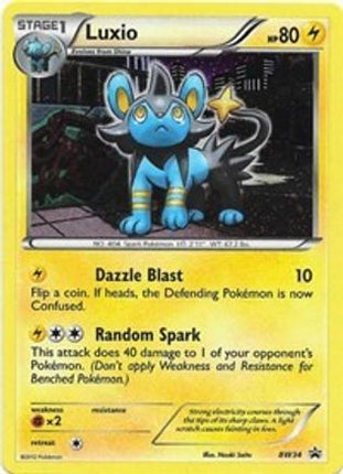 Luxio - BW34 (Cosmos Holo) - null/null [Black and White Promos] Holofoil