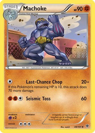 Machoke - 48/106 [Plasma Blast] Reverse Holofoil