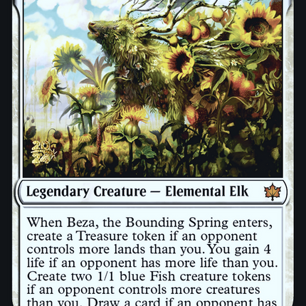 Beza, the Bounding Spring [Bloomburrow Promos] Prerelease Foil