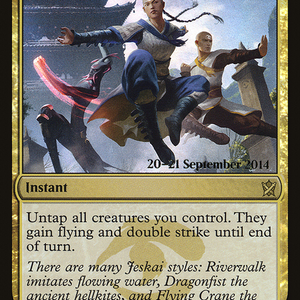 Flying Crane Technique [Khans of Tarkir Promos] Prerelease Foil