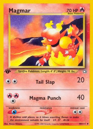 Magmar - 40/111 [Neo Genesis] 1st Edition
