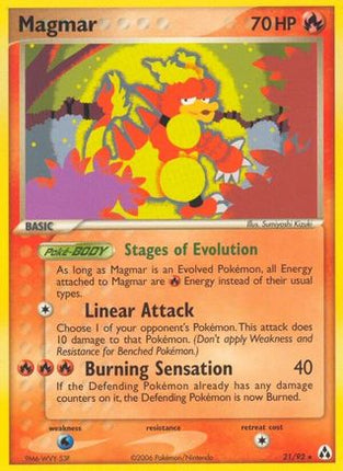 Magmar - 21/null [Legend Maker] Reverse Holofoil