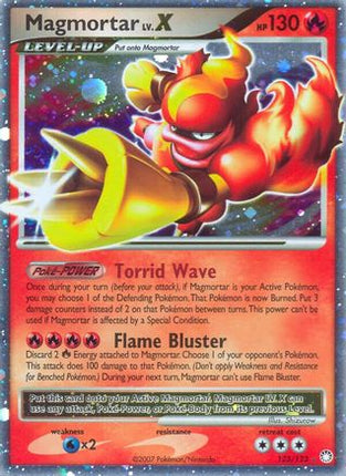 Magmortar Lv.X - 123/123 [Mysterious Treasures] Holofoil