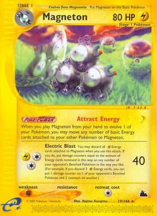 Magneton (19) - 19/144 [Skyridge] Reverse Holofoil