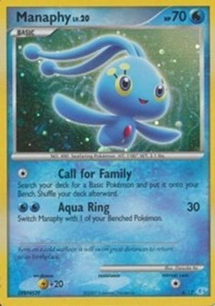 Manaphy 004- DP Trainer Kit Manaphy & Lucario Holofoil