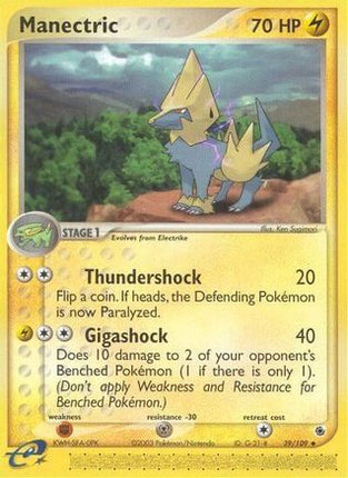 Manectric - 39/109 [Ruby and Sapphire] Reverse Holofoil