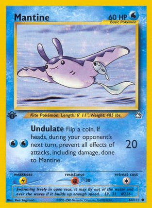Mantine - 64/111 [Neo Genesis] 1st Edition