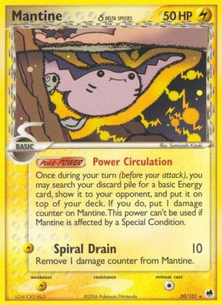 Mantine (Delta Species) - 20/106 [Dragon Frontiers] Reverse Holofoil
