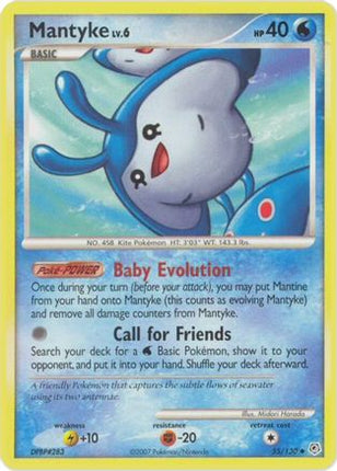 Mantyke - 55/130 [Diamond and Pearl] Reverse Holofoil