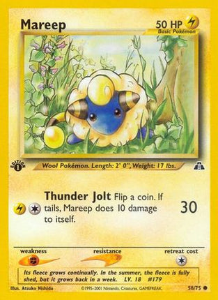 Mareep - 58/75 [Neo Discovery] 1st Edition