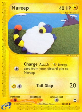 Mareep - 93/147 [Aquapolis] Reverse Holofoil