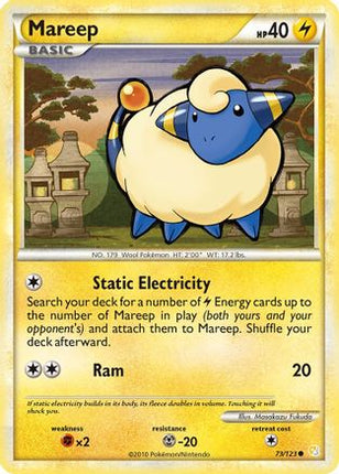 Mareep - 73/106 [HeartGold SoulSilver] Reverse Holofoil