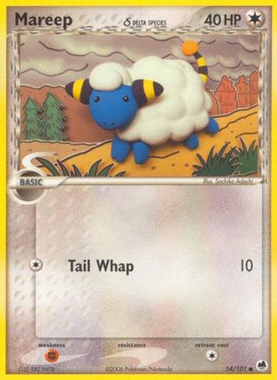 Mareep (Delta Species) - 54/106 [Dragon Frontiers] Reverse Holofoil