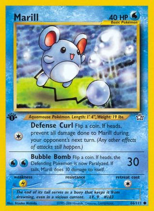 Marill - 66/111 [Neo Genesis] 1st Edition