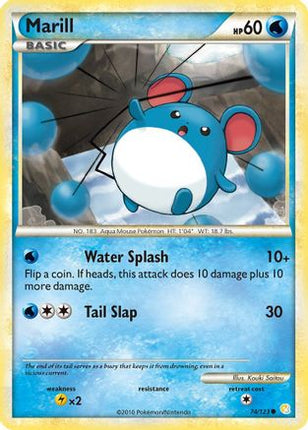 Marill - 74/106 [HeartGold SoulSilver] Reverse Holofoil