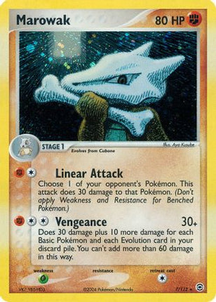 Marowak - 7/112 [FireRed & LeafGreen] Reverse Holofoil