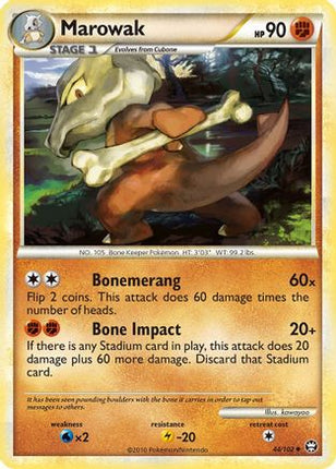 Marowak - 44/106 [Triumphant] Reverse Holofoil