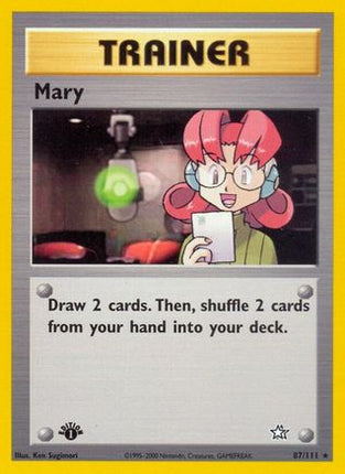Mary - 87/111 [Neo Genesis] 1st Edition