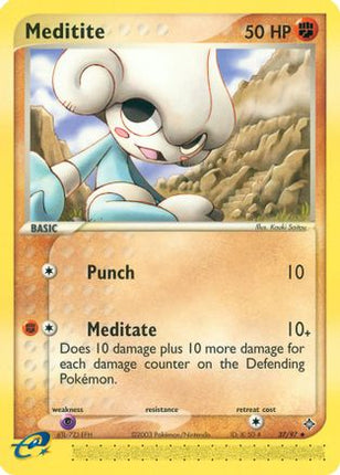 Meditite - 37/97 [Dragon] Reverse Holofoil