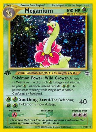 Meganium (11) - 11/111 [Neo Genesis] 1st Edition Holofoil