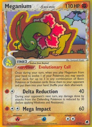 Meganium (Delta Species) - 4/106 [Dragon Frontiers] Holofoil
