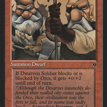 Dwarven Soldier (Shuler) [Fallen Empires]