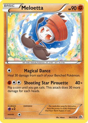 Meloetta (86) - 86/106 [Legendary Treasures] Reverse Holofoil