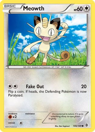 Meowth - 106/149 [Boundaries Crossed]