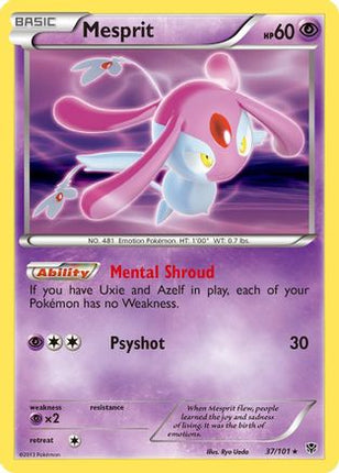 Mesprit - 37/106 [Plasma Blast] Holofoil
