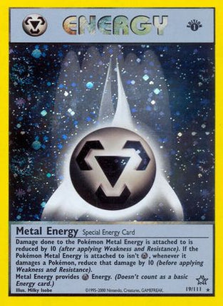Metal Energy - 19/111 [Neo Genesis] 1st Edition Holofoil