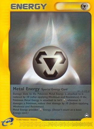 Metal Energy - 143/147 [Aquapolis] Reverse Holofoil