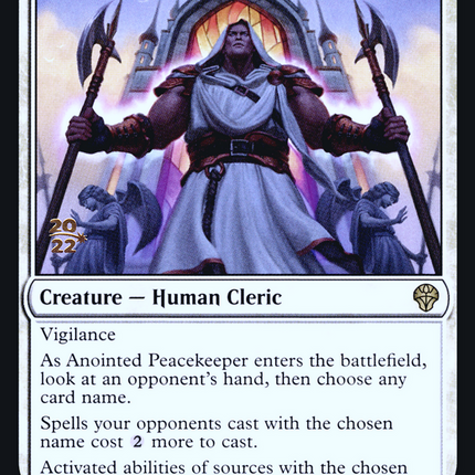Anointed Peacekeeper [Dominaria United Promos] Prerelease Foil