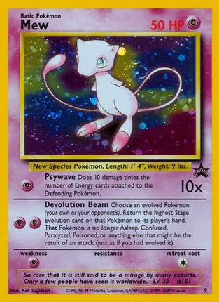 Mew (9) - 9/null [WoTC Promo] Holofoil